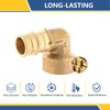 2-Pack GUOFIS PEX A Expansion Brass Fittings,3/4"x1/2" PEX-A Female Elbow