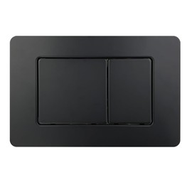 Wunderbad Push Plate Black Matt Stainless Steel Compatible with Geberit Duofix Sigma/Delta/Basic Actuator Plate for 2 Flushes