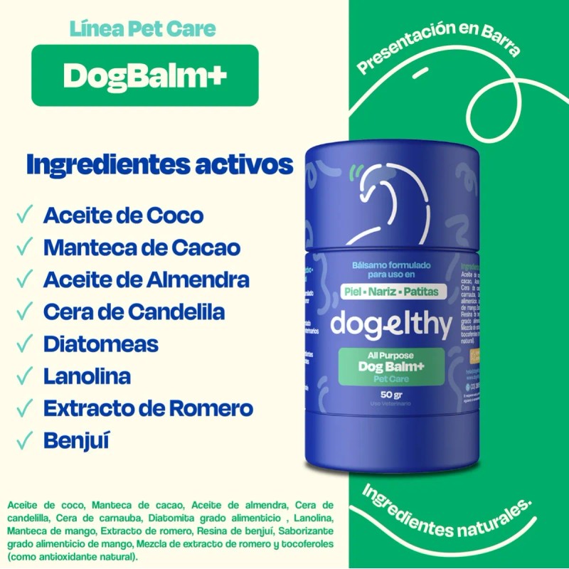 Dogelthy Pack De 2 Bálsamos Hidratantes Para Perro En Stick