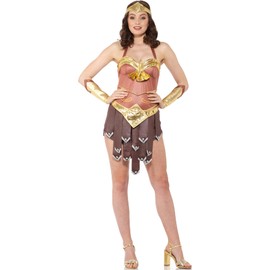 Ancient Roman Gladiator Girl Women's Costume Small 6-8 Brown