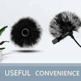 8PCS Furry Microphone Cover,Microphone Windscreen,Windscreen Muff,Dead Cat Mic Cover Mini Lapel Microphone for Outdoor