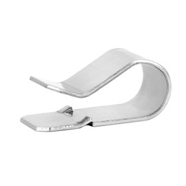 QWORK® Pack of 25 U Clamps Made of 304 Stainless Steel for Panel Thickness 3-7.5 mm, Total Size 21.4 x 12 mm