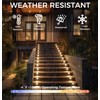 CLOUDY BAY 120V Dimmable LED Indoor Outdoor Step Light,3000K Warm