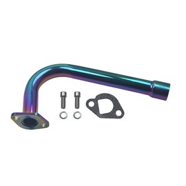 Upgrade Exhaust Pipe With Female Threaded For Predator 212cc 196cc Go Kart& Mini Bike, For Coleman Powersports CT200U,CT200U-EX,BT200X, For Honda GX160,GX200 Colorful