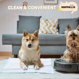 HAPPAWS Pee Pads for Dogs, Multi-Sized 5-Layer Leak-Proof Puppy Pads Pet Training Pads for Dogs and Cats, 30*30inches 150 Count Disposable Strong Absorption Pads for Doggie Kittens Rabbits