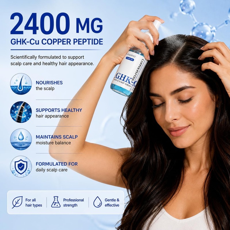 GHK-Cu Peptide Hair Serum, Copper Peptides for Hair Growth Support