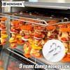 HONSHEN 5.75"Flat Stainless Skewers,Metal Potato Skewrs,Short Barbecue, Needle Barbecue Skewers,Baking