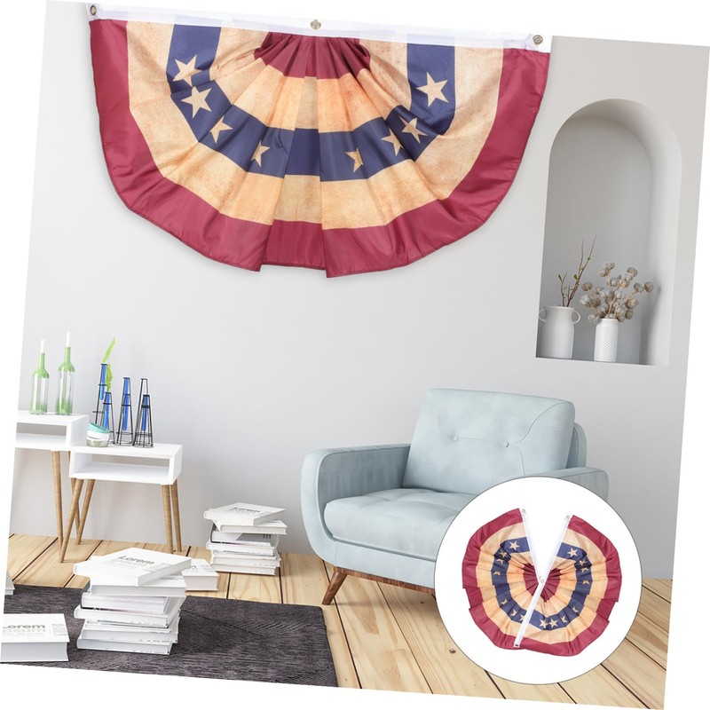 Outanaya 4th of July Decorations American Flag Flags Semicircle Patriotic