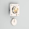 American Denki Waterproof Plate Dedicated Outlet Hook Type Black 3320-2