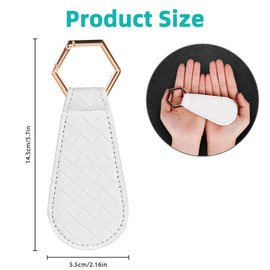 AMFUN Magnetic Hat Clip, Travel Bag Hat Clip for Travel Bag, Backpack, Handbag, Stylish Magnetic Hat Clip for Sun Hats, Hats, Scarf, Glove, White