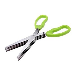 Out of the Blue Herb Scissors Kitchen Scissors Stainless Steel With Green Plastic Handle
