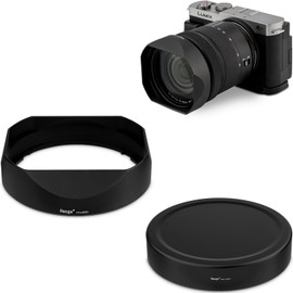 Haoge Square Metal Lens Hood for Panasonic LUMIX S 20-60mm F3.5-5.6 Lens S-R2060 with Metal Cap Bayonet Hood Accessories
