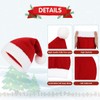 Plush Santa Hat for Kids Unisex Red Velvet Santa Claus