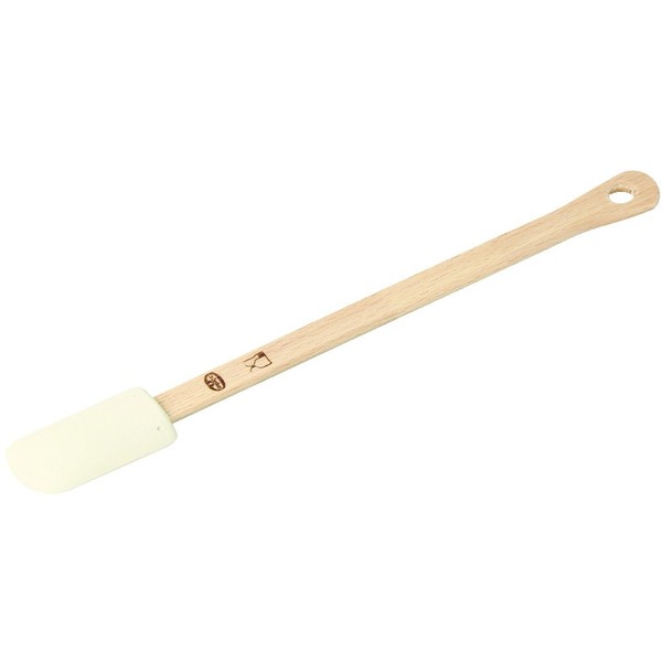 Dr.Oetker Dough Scraper Classic with Wooden Handle 25 cm in Brown-White, Wood 25 x 4 x 1 cm