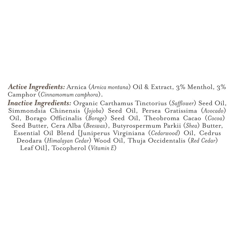 Three Sisters Apothecary Muscle Rub (Coastal Cedar and Arnica)