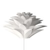 kwmobile Puzzle Pendant Lamp Shade - Lotus Flower DIY Jigsaw