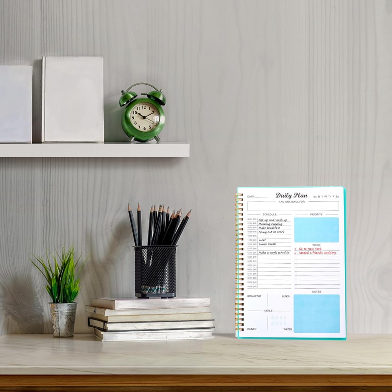 Business and Study Spiral Bound Daily Plan, Daily Task Planning