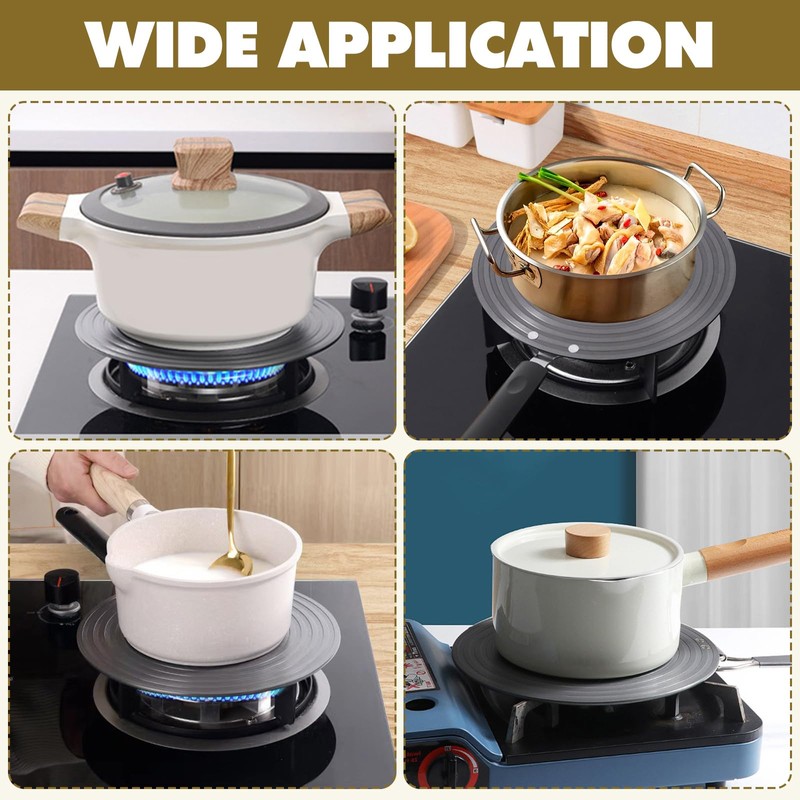 3 Pcs Simmer Plate Heat Diffuser for Gas Stove 7.87/9.45/11''