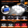 Lampara Led Tipo Minero De 8 Leds Con Baterias Recargables