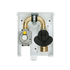 Burnaby Manufacturing Ltd G01012#6W50 PVC Plug Gas Outlet, White