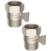 Hibbent All Metal 2 Pack Shower Head Flow Control Valve,
