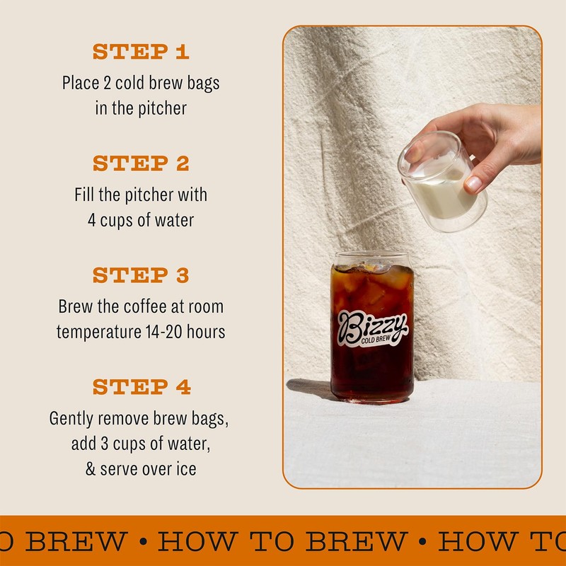 Bizzy Organic Cold Brew Coffee | Breakfast Blend | Coarse