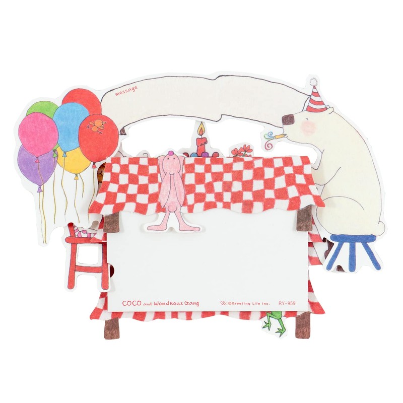 Coco-chan Greeting Life Birthday Card Pop-up Table RY-959