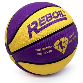 REBOILPHASE Size 3 Basketball 22” Basketball Gift, Kids Basketball, Toddler Basketball, Boys Girls Basketballs -Purple