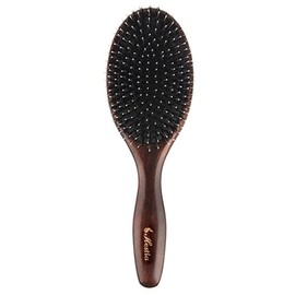 Hestia Wood Pig Hair Brush L, Mixed Colors, 1 Piece / 헤스티아 우드 돈모브러쉬 L, 혼합 색상, 1개
