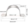 sourcing map 50mm(2") Rigid Pipe Strap, 2 Holes 304 Stainless