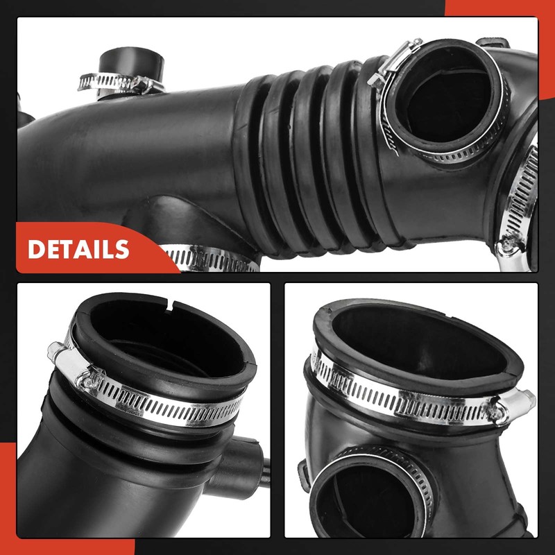 A-Premium Engine Air Cleaner Intake Hose W/Clamps Compatible with Toyota