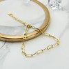 Philip Jones Gold Plated Small Link Paperclip Bracelet