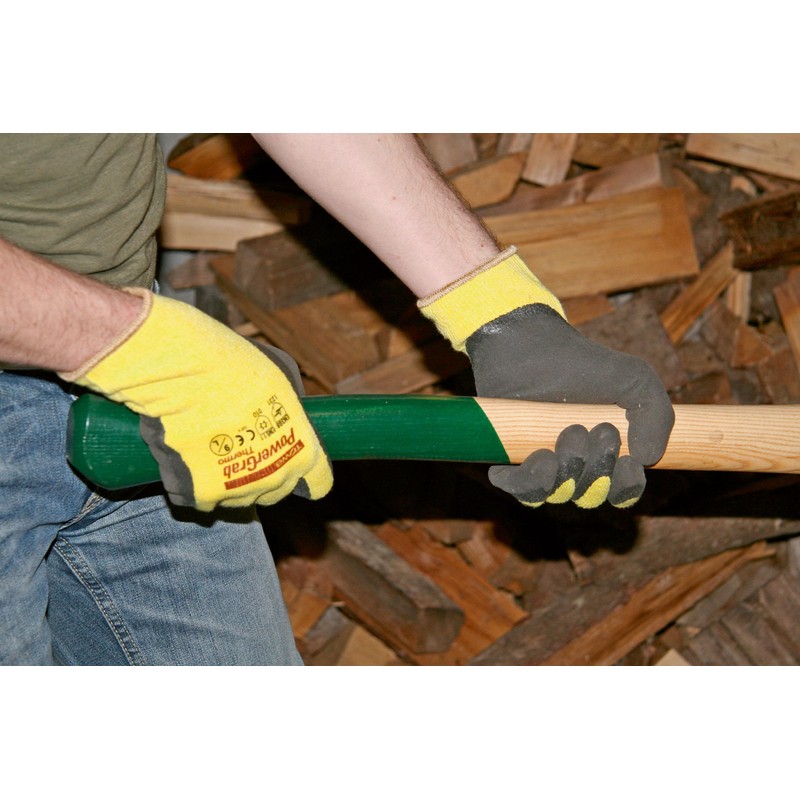 Kerbl 297283 PowerGrab Thermo Winterhandschuh, Gelb, Größe 9