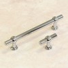 Polished Chrome T-Bar Handle for Kitchen Cabinets | 14mm Diameter