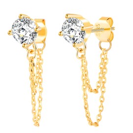 MICYUMI Women's 925 Sterling Silver Drop Earrings with Cubic Zirconia Stones