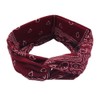 Vctitil Cashew Flower Print Headbands For Women Fashion Wide Headband