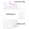 KEREDA Girls Uniform Long Sleeve Shirts School Polo Soft Cotton