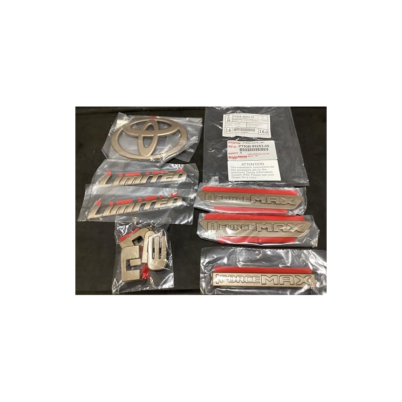 Toyota 4Runner Limited Bronze Emblem Overlay Kit, ABS Plastic, 2025+