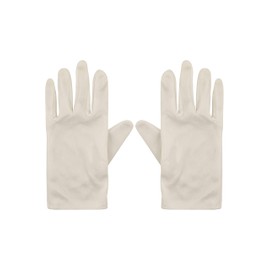 HENBRANDT Adult Unisex ladies Men White Magicians Gloves Fancy dress Accessory