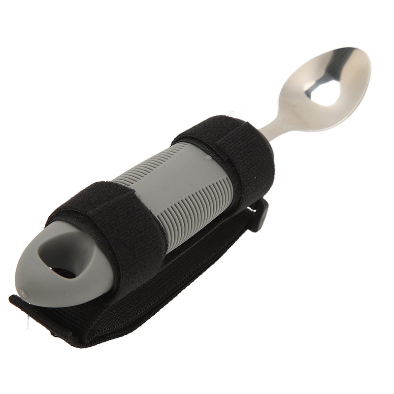 Eating Aids Spoon Stainless Steel Antislip Easy to Grip Adaptive