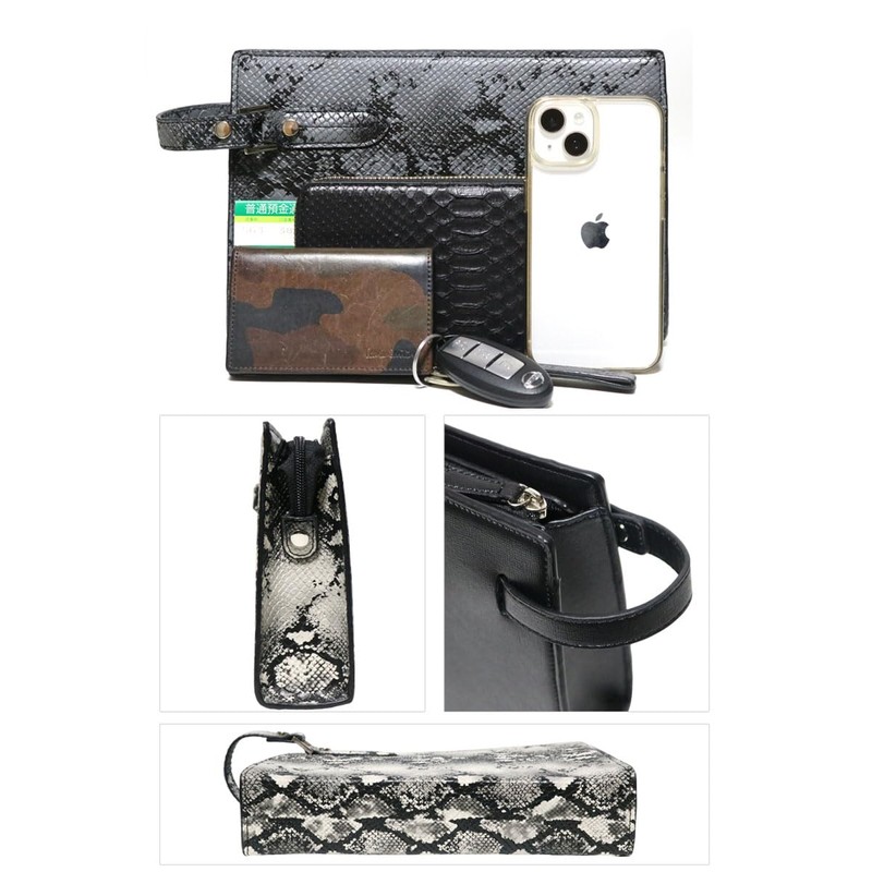 Berkut Simple Men's Casual Slim Second Bag Clutch Bag Freestanding