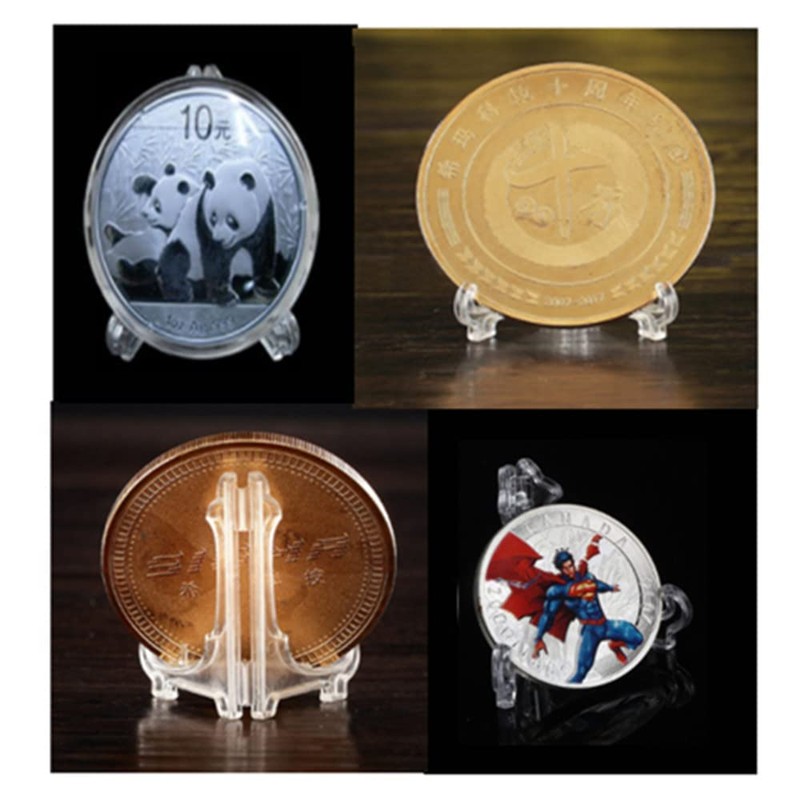 Naisfei 15 Pieces Plastic Acrylic Display Stand, Plastic Easels or
