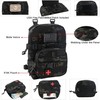 Tactical Mini Molle Hydration Pack,Molle Hydration Carrier with IFAK Pouch&US