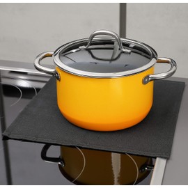 FireMat Black Edition Fireproof Universal Protective Cloth, Fire Protection and Safety Underlay, Certified according to DIN EN ISO 11925-2, Suitable for Coffee Machines (Heat Resistant up to 300 degrees)