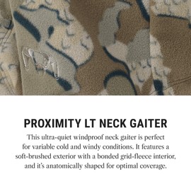 KUIU Proximity LT - Polaina de cuello - Forro polar ultra silencioso para caza en clima frío, Valo, Talla única