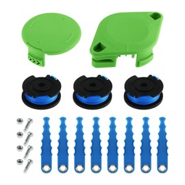 Yetaha 29092 29252 String Trimmer Blade Replacement Spool Compatible with Greenworks 21302 21332 21342 20V 24V 40V 16ft 0.065” Single Line String Trimmer with 3411546A-6 Cap Covers Parts, 21 Pack