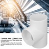 3 Way Duct Connector Corrosion Resistant PVC T Shape Round