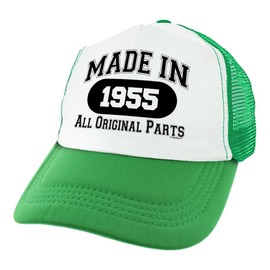 ThisWear 70th Birthday Gifts for All Made in 1955 All Original Parts Turning 70 Birthday Party Trucker Hat Green