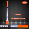 1ml/cc 29G 5/16 Inch Syringes, U-100 Scientific Lab Syringe, Individual