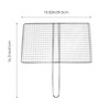 Yardwe Fish Grilling Basket Stainless Steel Barbecue BBQ Grill Basket